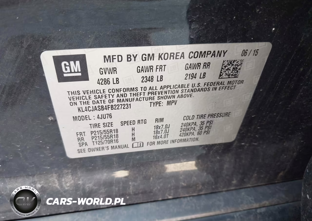 2015 Buick Encore VIN:KL4CJASB4FB227231 - 9