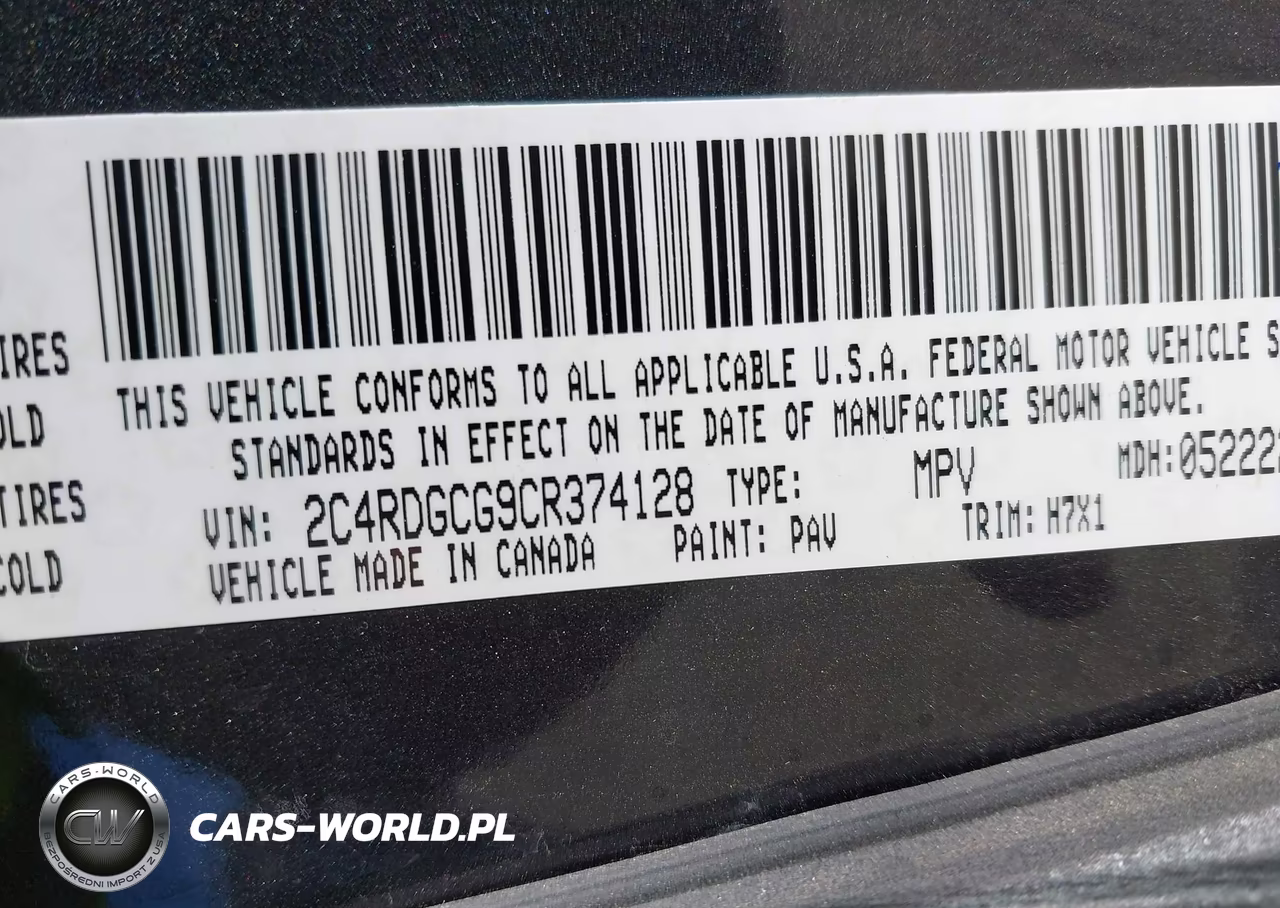 2012 Dodge Grand Caravan Sxt VIN:2C4RDGCG9CR374128 - 9
