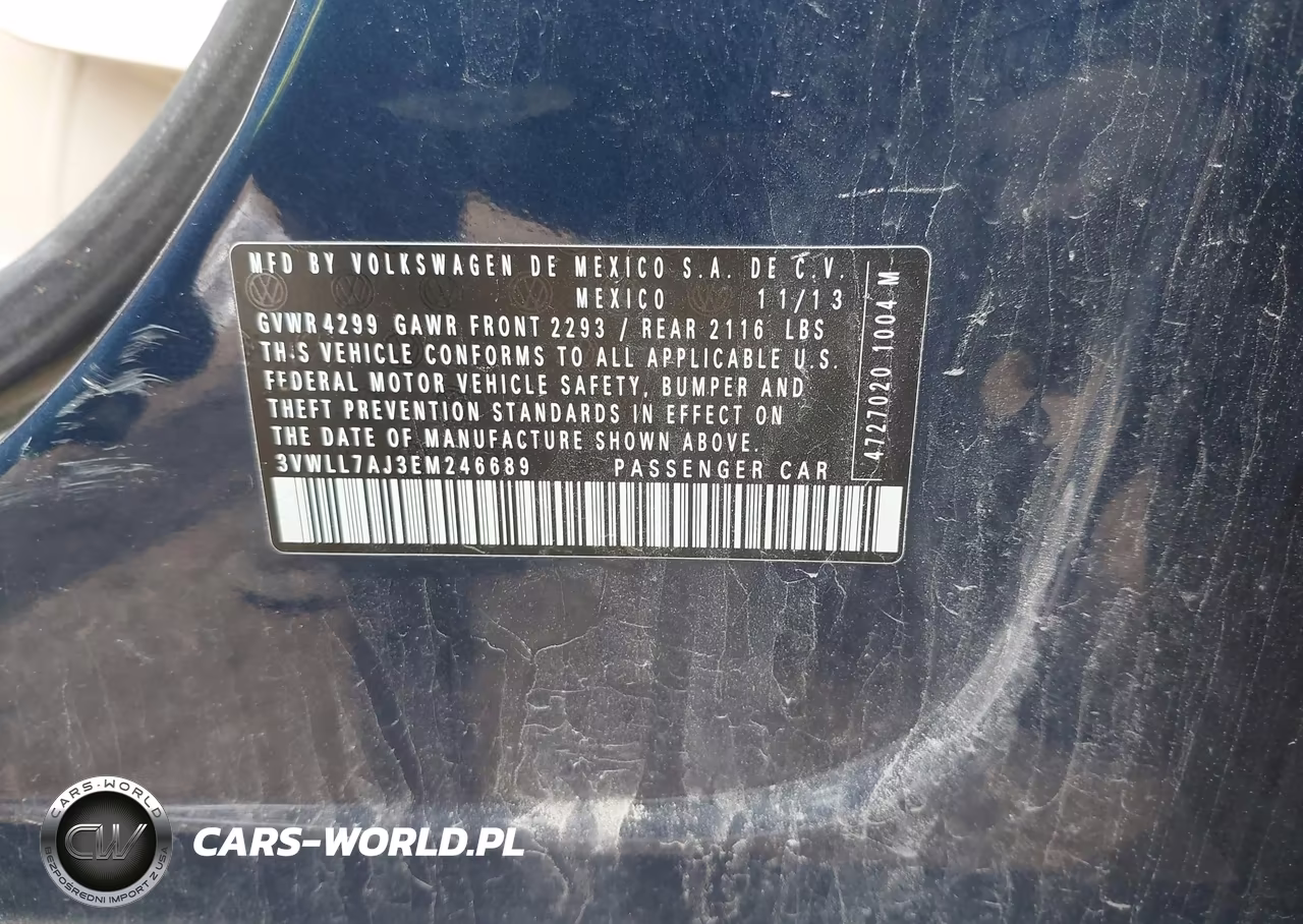 2014 Volkswagen Jetta 2.0L Tdi VIN:3VWLL7AJ3EM246689 - 9