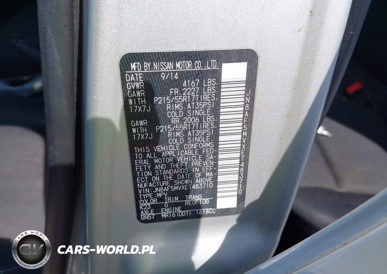 2014 Nissan Juke S VIN:JN8AF5MVXET483710 - 9