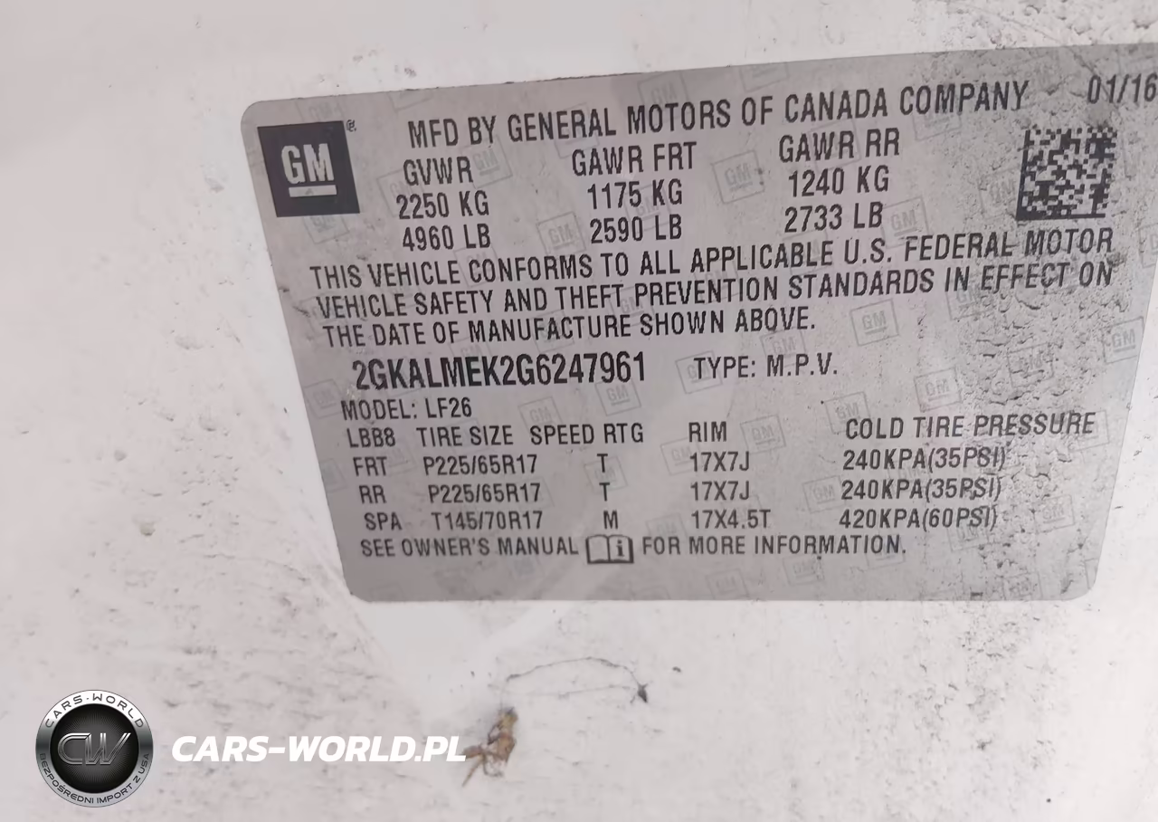 2016 GMC Terrain Sle-1 VIN:2GKALMEK2G6247961 - 9