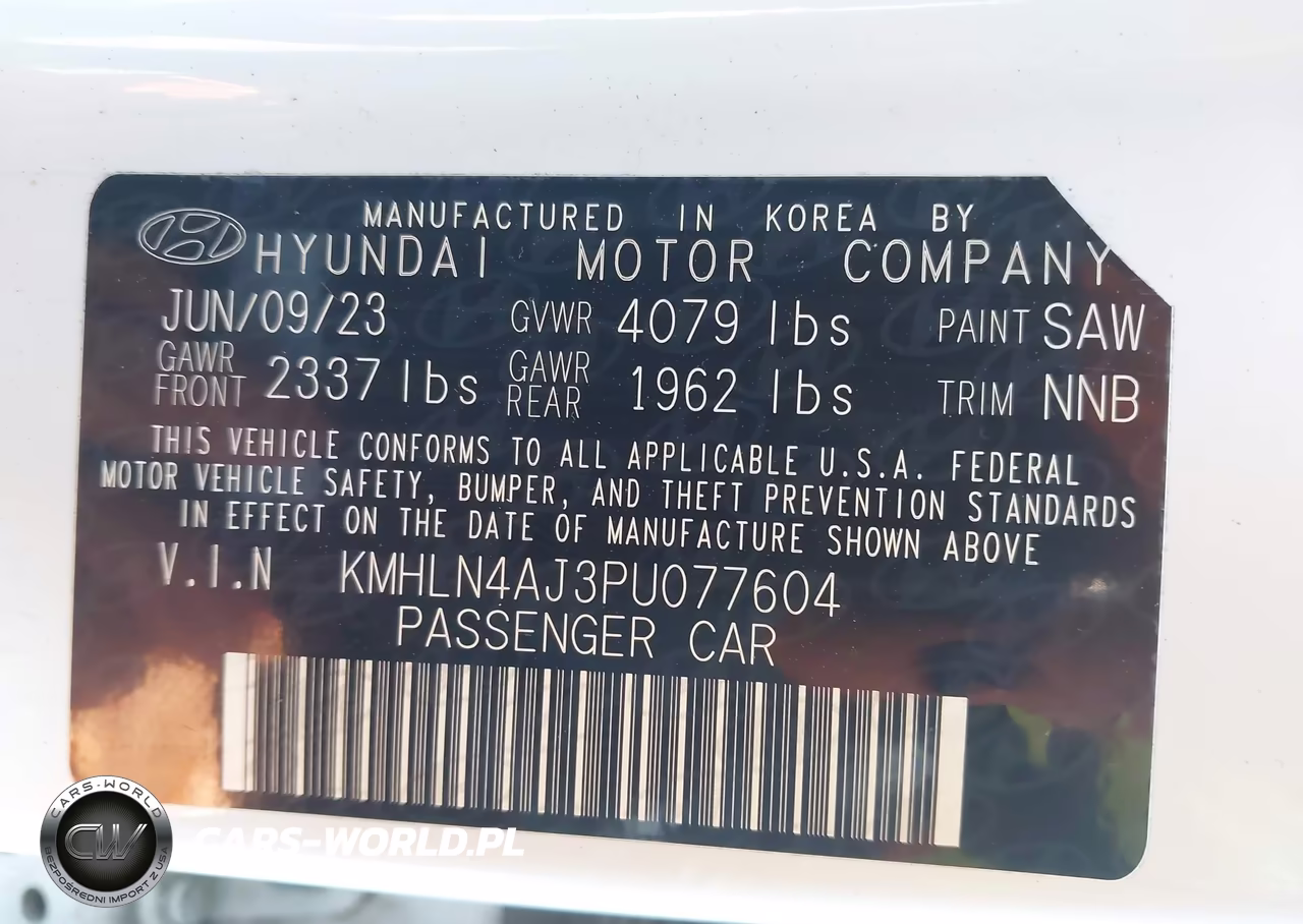 2023 Hyundai Elantra Hybrid Limited VIN:KMHLN4AJ3PU077604 - 9