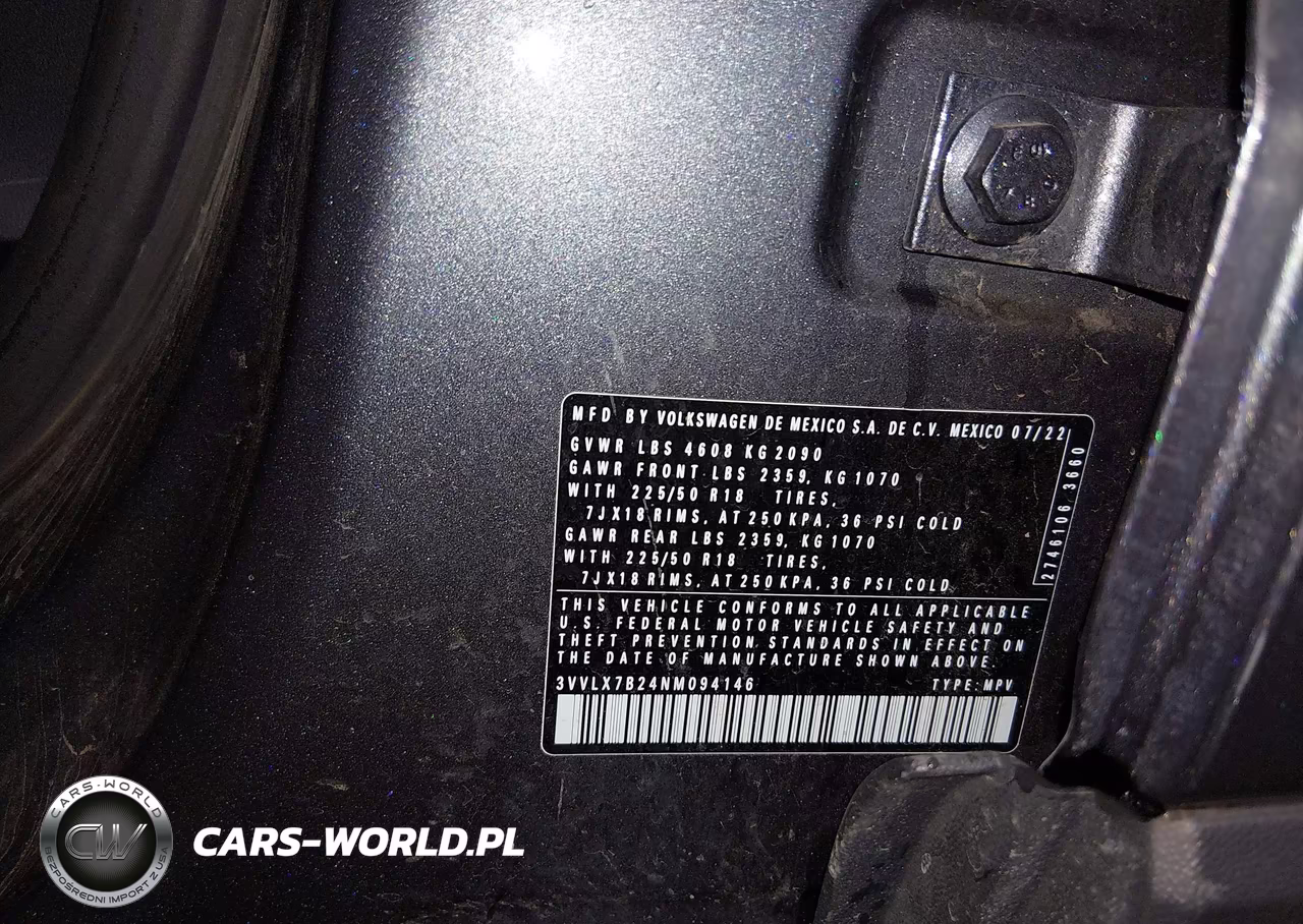2022 Volkswagen Taos 1.5T Se VIN:3VVLX7B24NM094146 - 9
