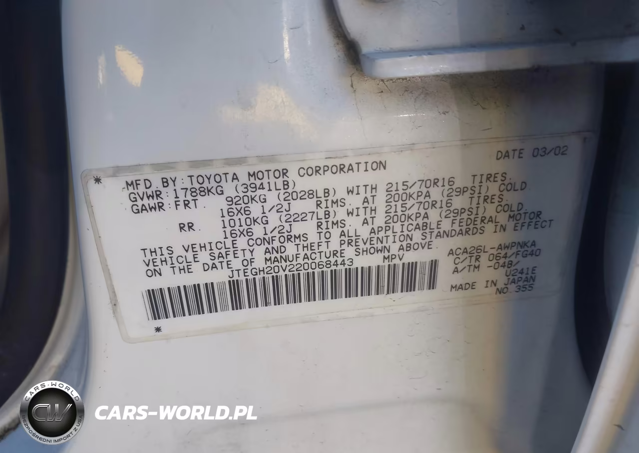 2002 Toyota Rav4 VIN:JTEGH20V220068443 - 9