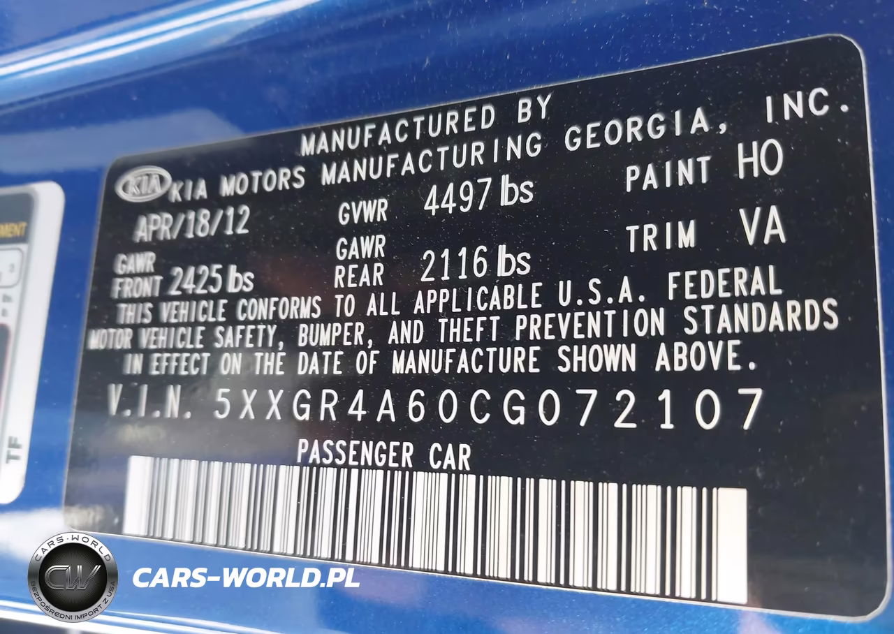 2012 Kia Optima Sx VIN:5XXGR4A60CG072107 - 9