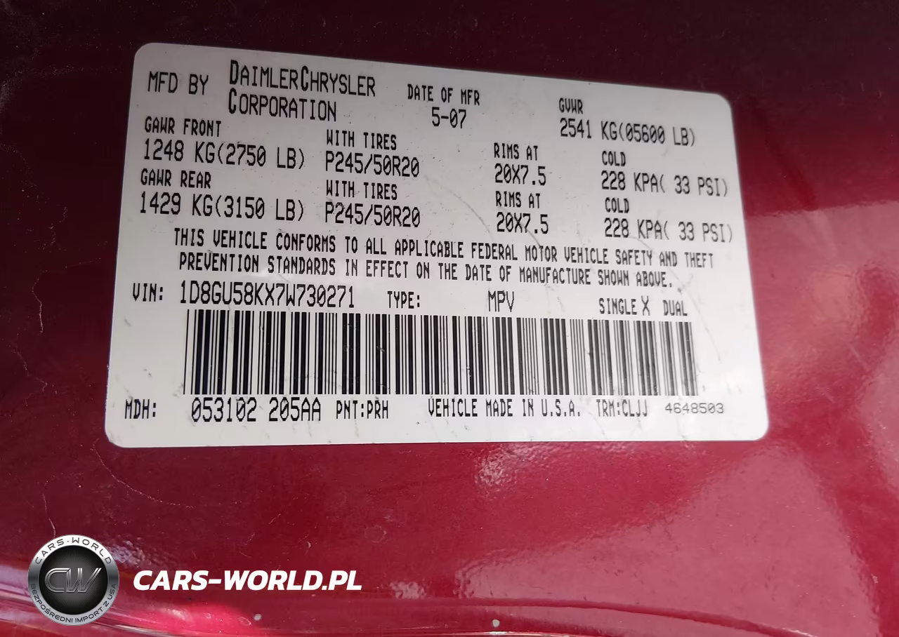 2007 Dodge Nitro Slt-Rt VIN:1D8GU58KX7W730271 - 9