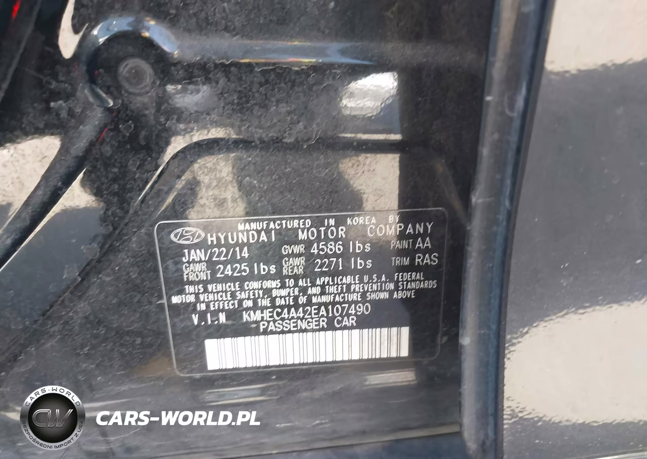 2014 Hyundai Sonata Hybrid Limited VIN:KMHEC4A42EA107490 - 9