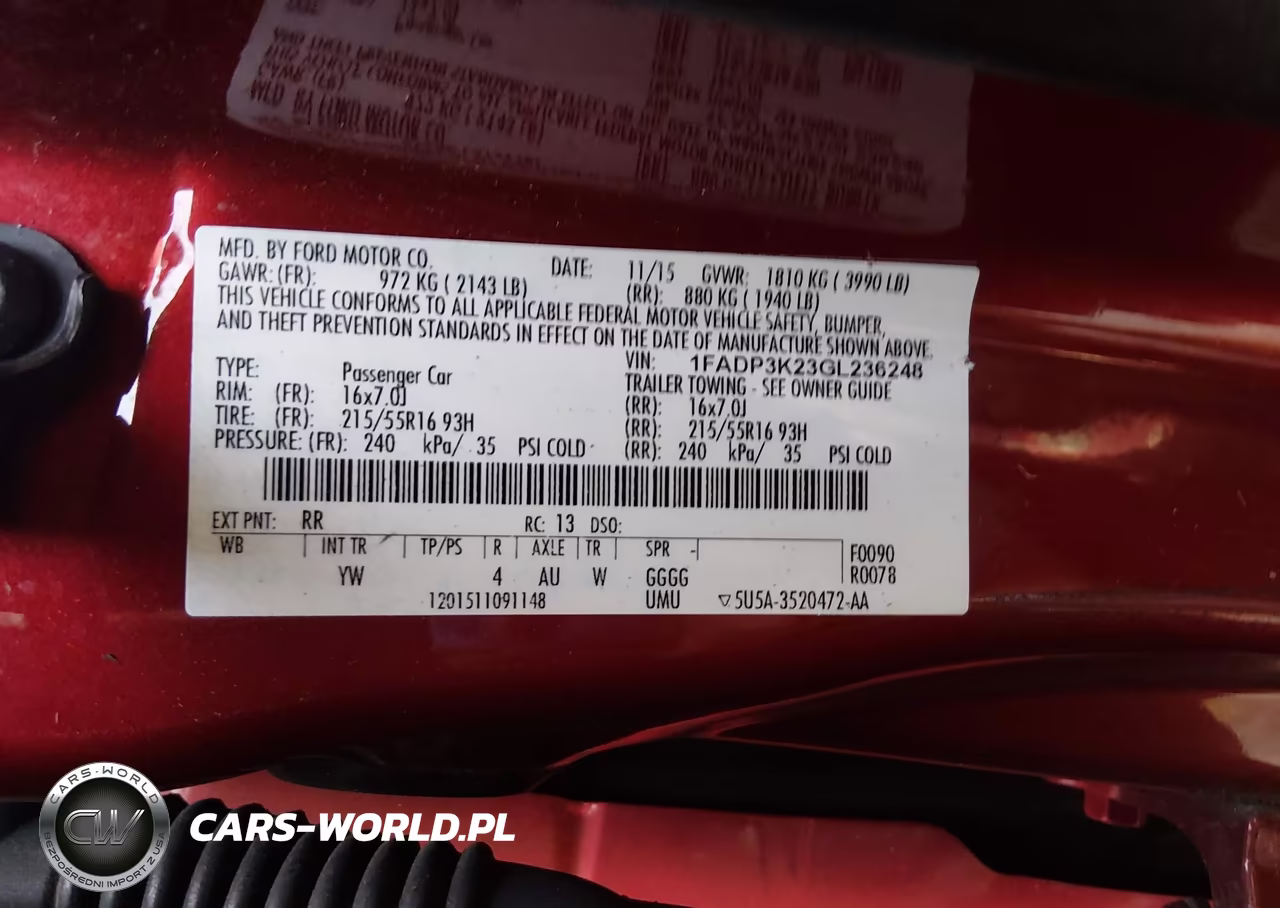 2016 Ford Focus Se VIN:1FADP3K23GL236248 - 9
