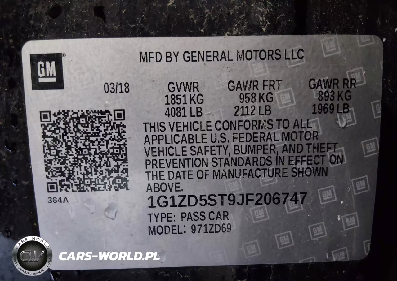 2018 Chevrolet Malibu Lt VIN:1G1ZD5ST9JF206747 - 9