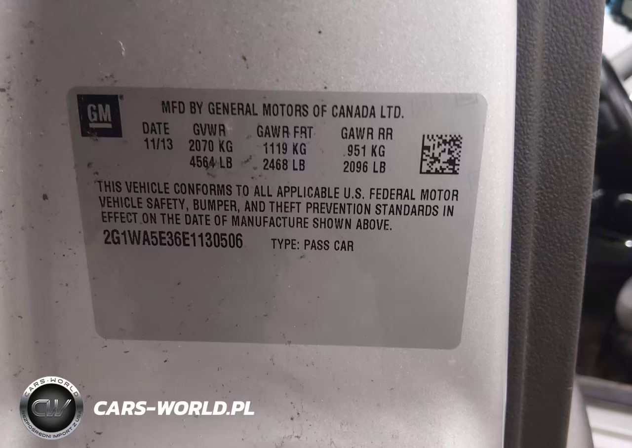 2014 Chevrolet Impala Limited Ls VIN:2G1WA5E36E1130506 - 9