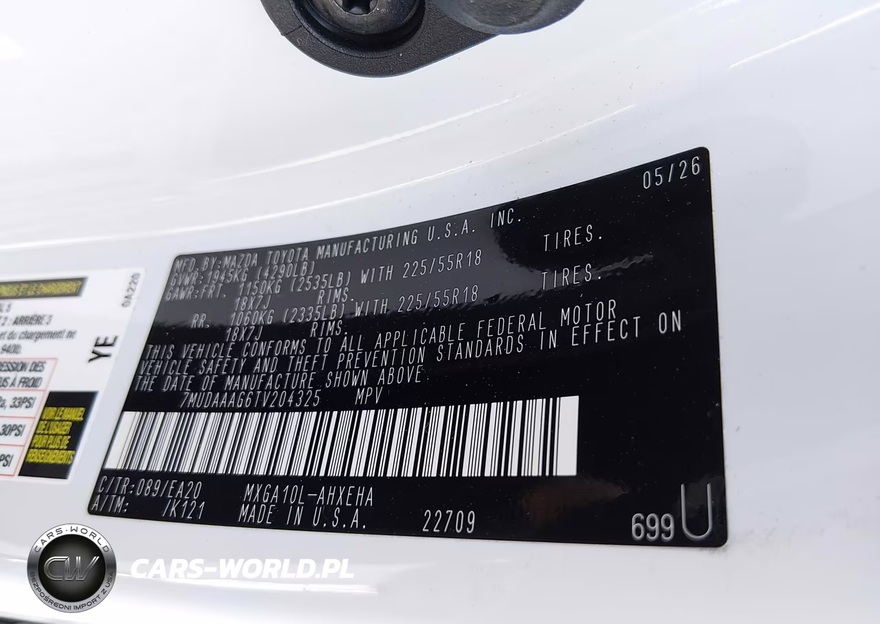 2026 Toyota Corolla Cross Xle VIN:7MUDAAAG6TV204325 - 9