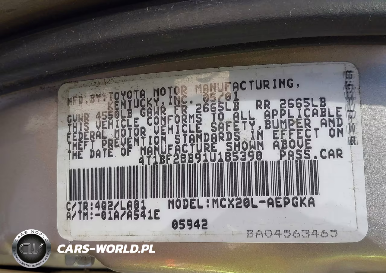 2001 Toyota Avalon Xls VIN:4T1BF28B91U185390 - 9