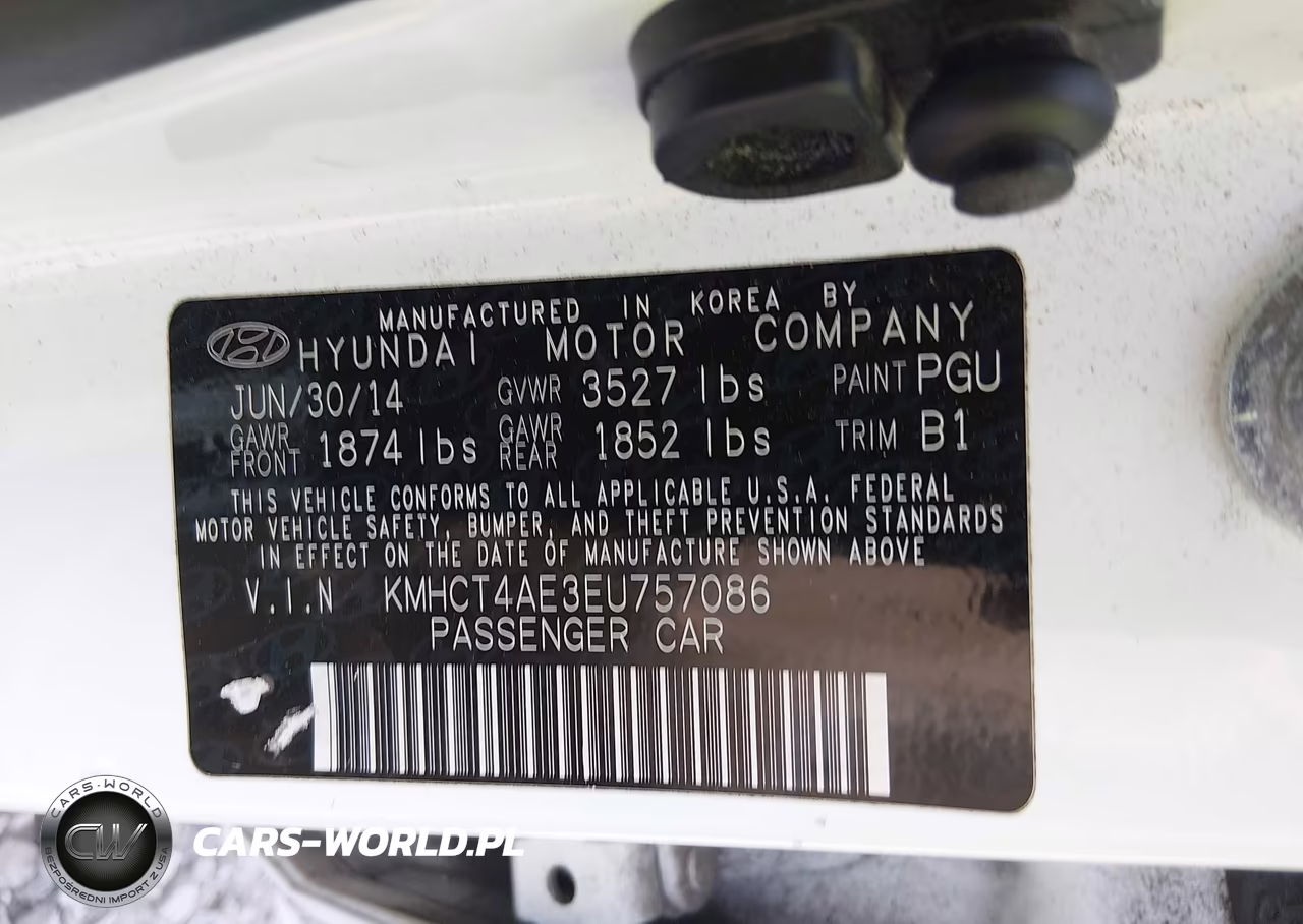 2014 Hyundai Accent Gls VIN:KMHCT4AE3EU757086 - 9