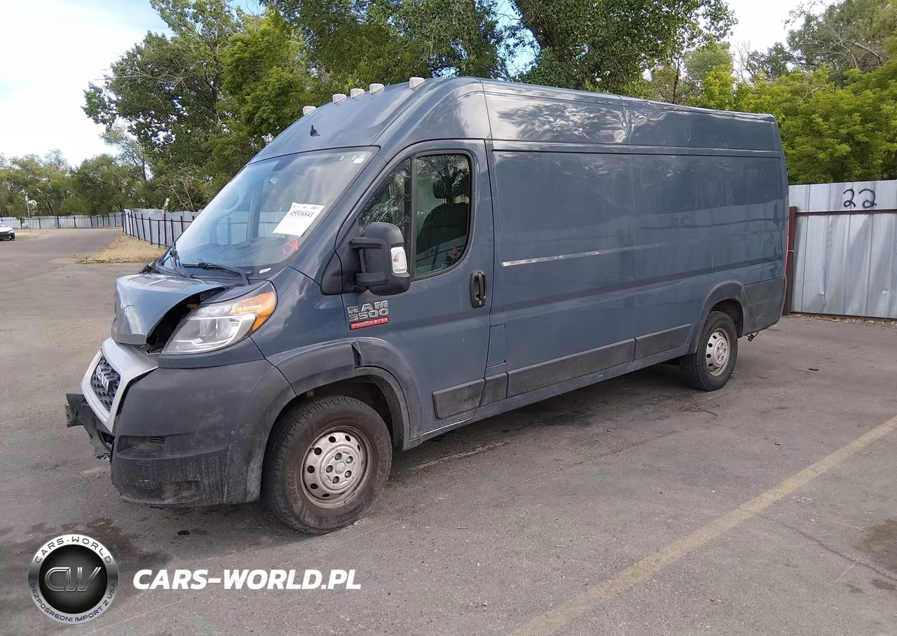 2020 Ram Promaster 3500 Cargo Van High Roof 159 Wb Ext VIN:3C6URVJG2LE113063 - 2