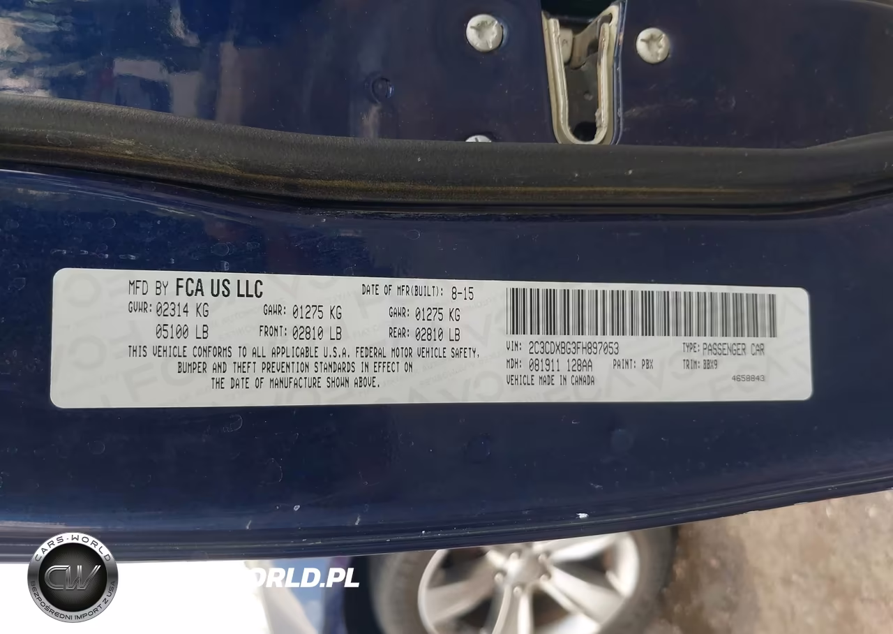 2015 Dodge Charger Se VIN:2C3CDXBG3FH897053 - 9