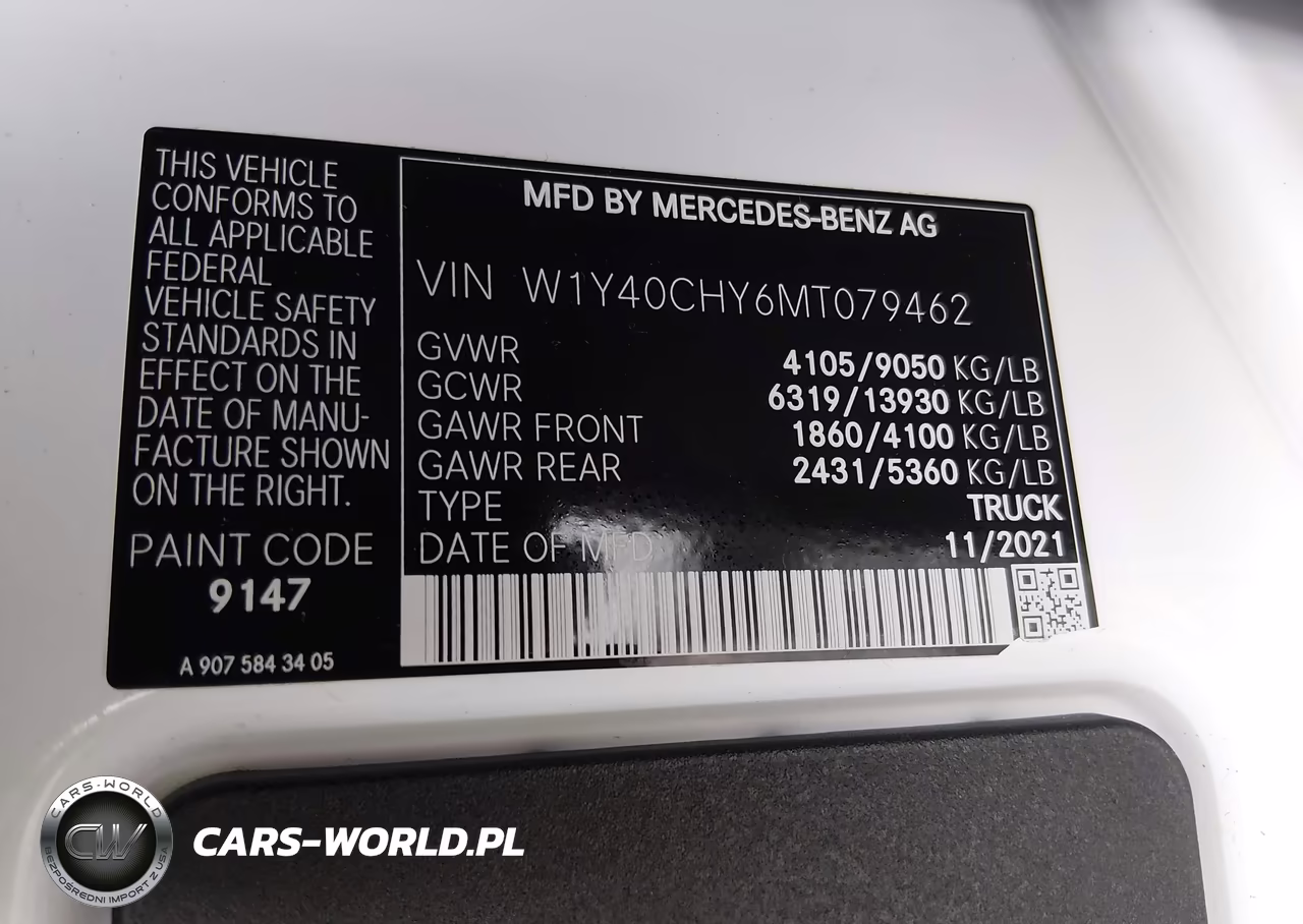 2021 Mercedes-Benz Sprinter 2500 High Roof I4 VIN:W1Y40CHY6MT079462 - 9