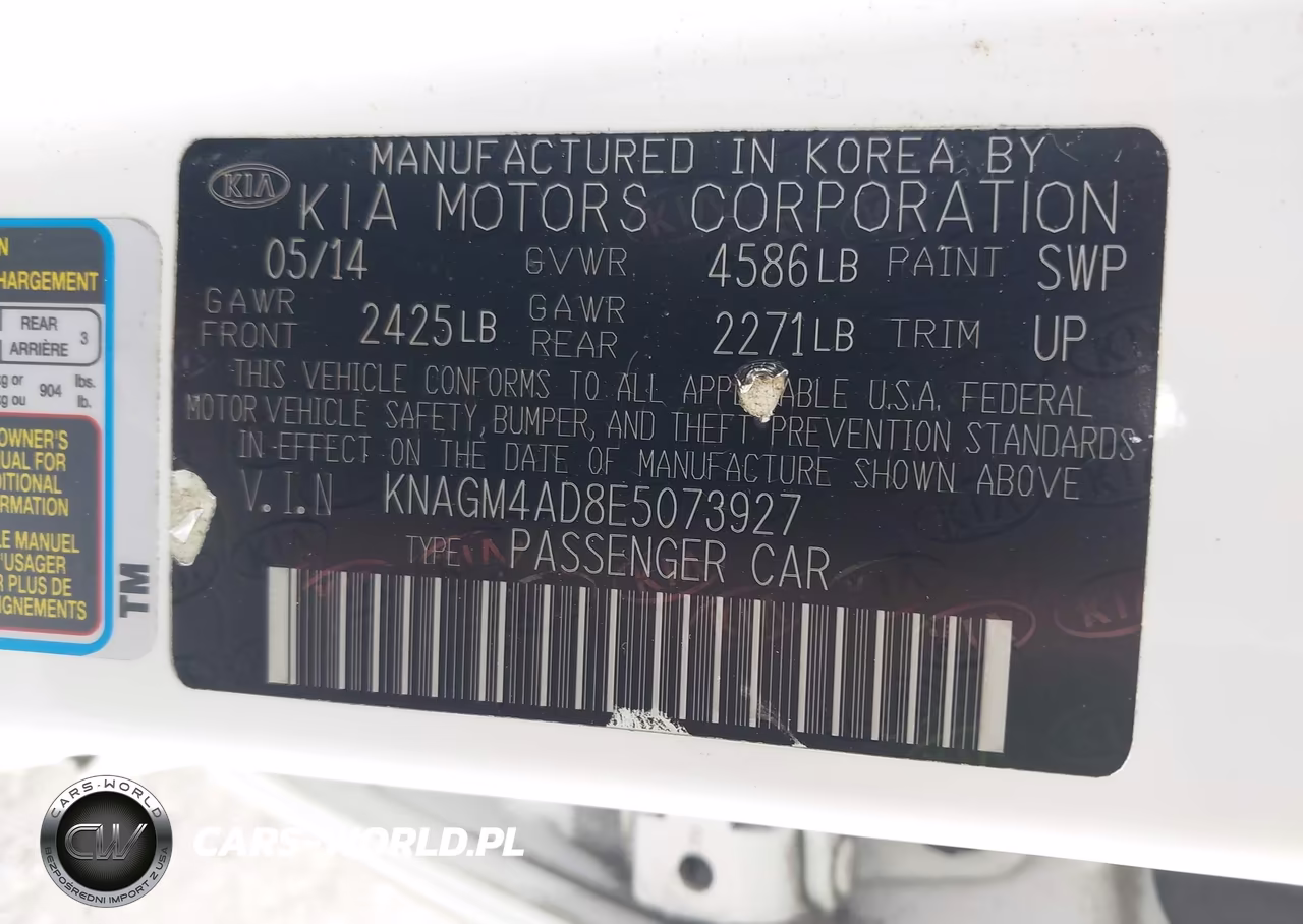 2014 Kia Optima Hybrid Lx VIN:KNAGM4AD8E5073927 - 9