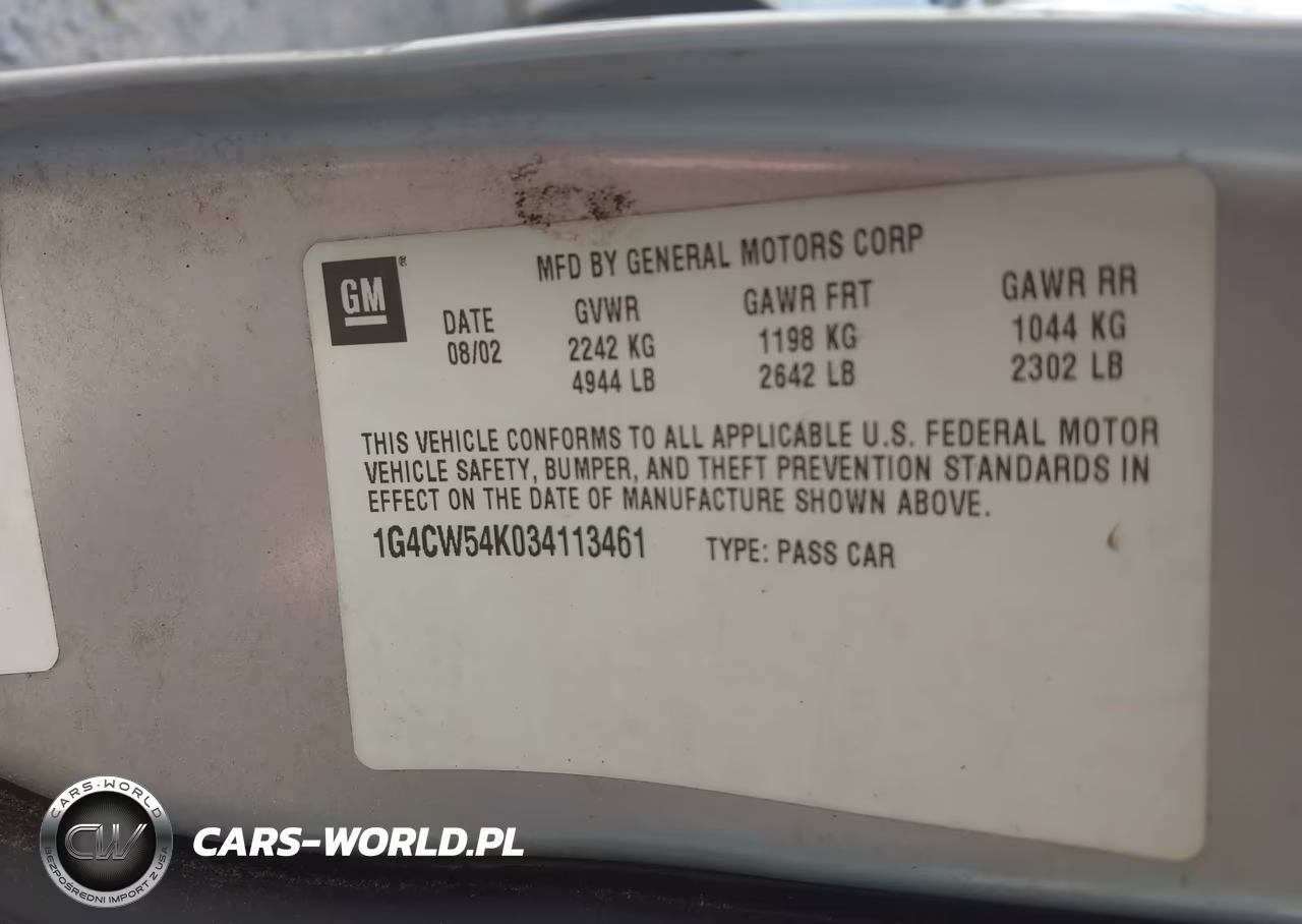 2003 Buick Park Avenue VIN:1G4CW54K034113461 - 9