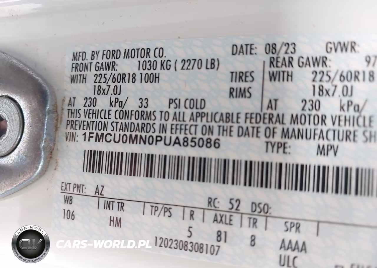 2023 Ford Escape St-Line VIN:1FMCU0MN0PUA85086 - 9