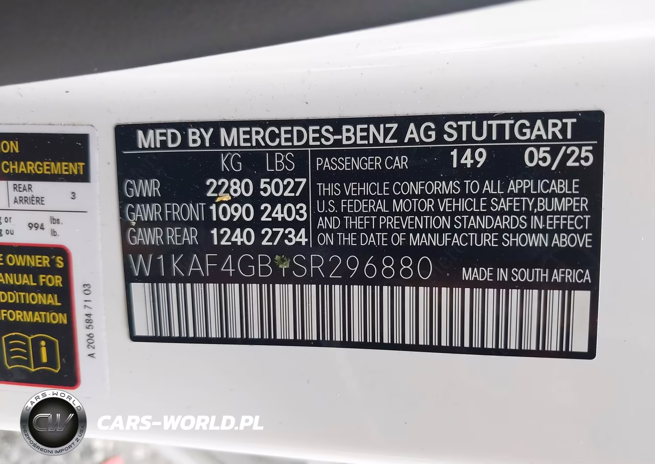 2025 Mercedes-Benz C 300 VIN:W1KAF4GB1SR296880 - 9
