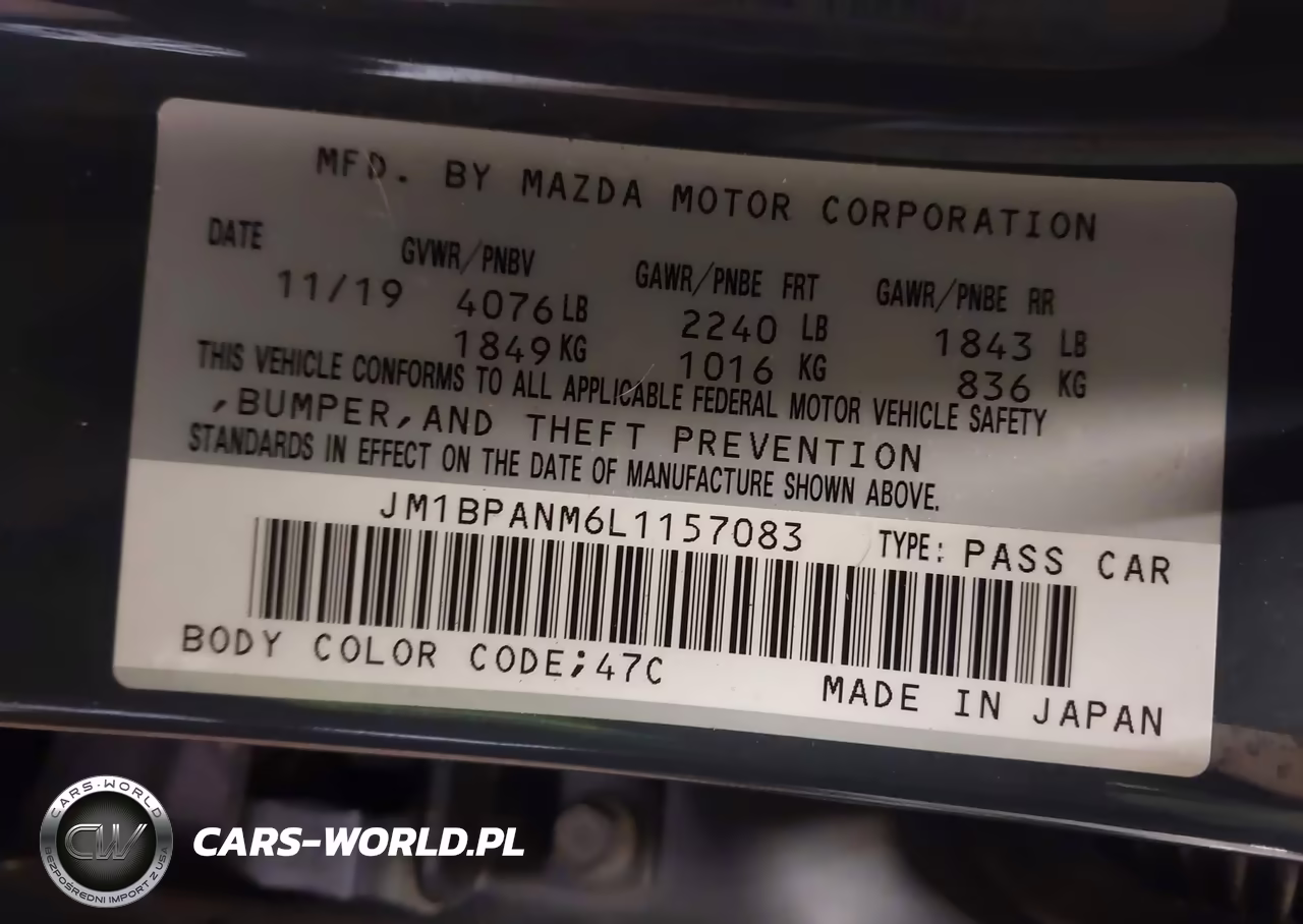 2020 Mazda Mazda3 Premium Package VIN:JM1BPANM6L1157083 - 9