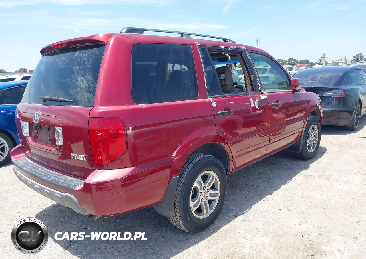 2005 Honda Pilot Ex-L VIN:5FNYF18575B022433 - 4