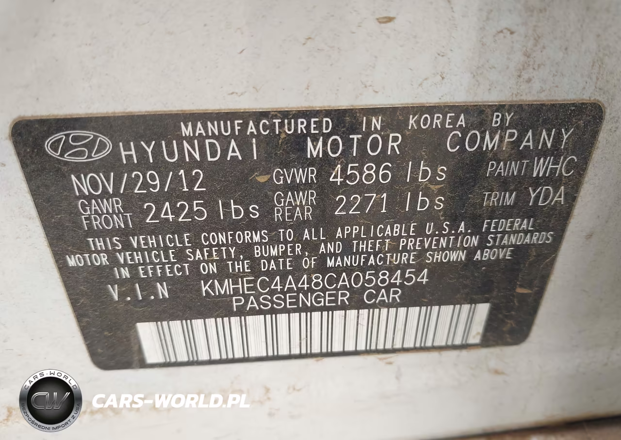 2012 Hyundai Sonata Hybrid VIN:KMHEC4A48CA058454 - 9