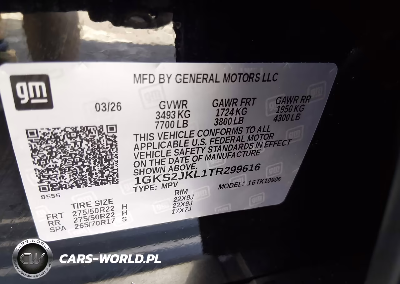 2026 GMC Yukon Xl 4Wd Denali VIN:1GKS2JKL1TR299616 - 9