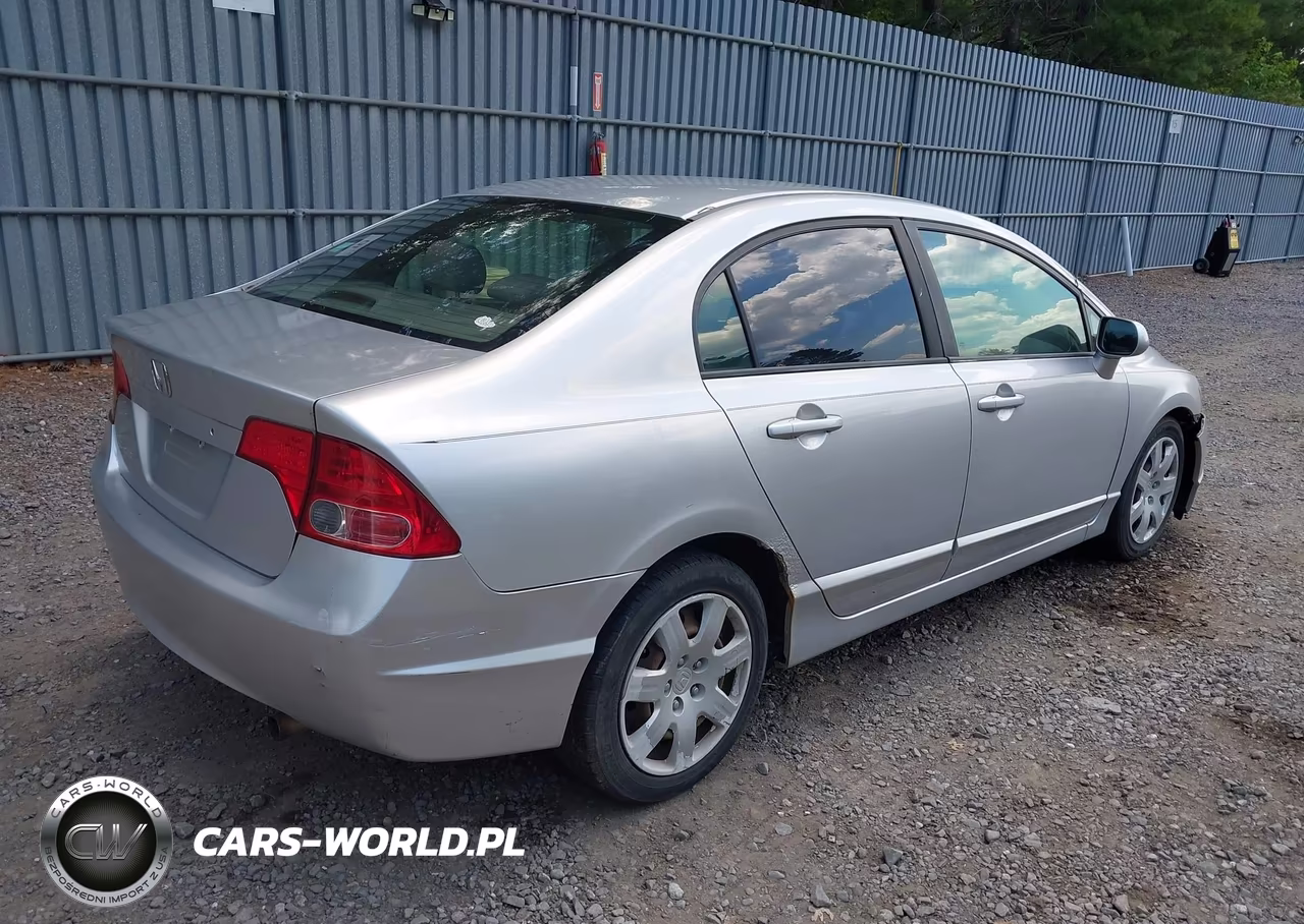 2007 Honda Civic Lx VIN:1HGFA16577L033507 - 4