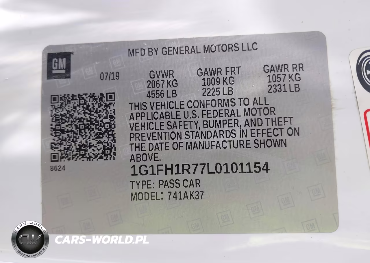 2020 Chevrolet Camaro Rwd 2Ss VIN:1G1FH1R77L0101154 - 9