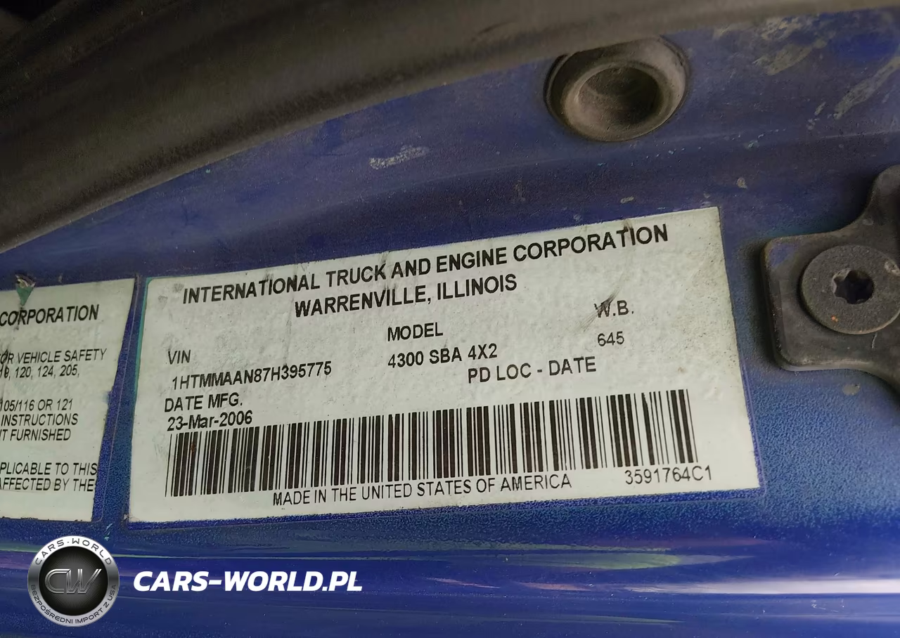 2007 International 4000 4300 VIN:1HTMMAAN87H395775 - 8
