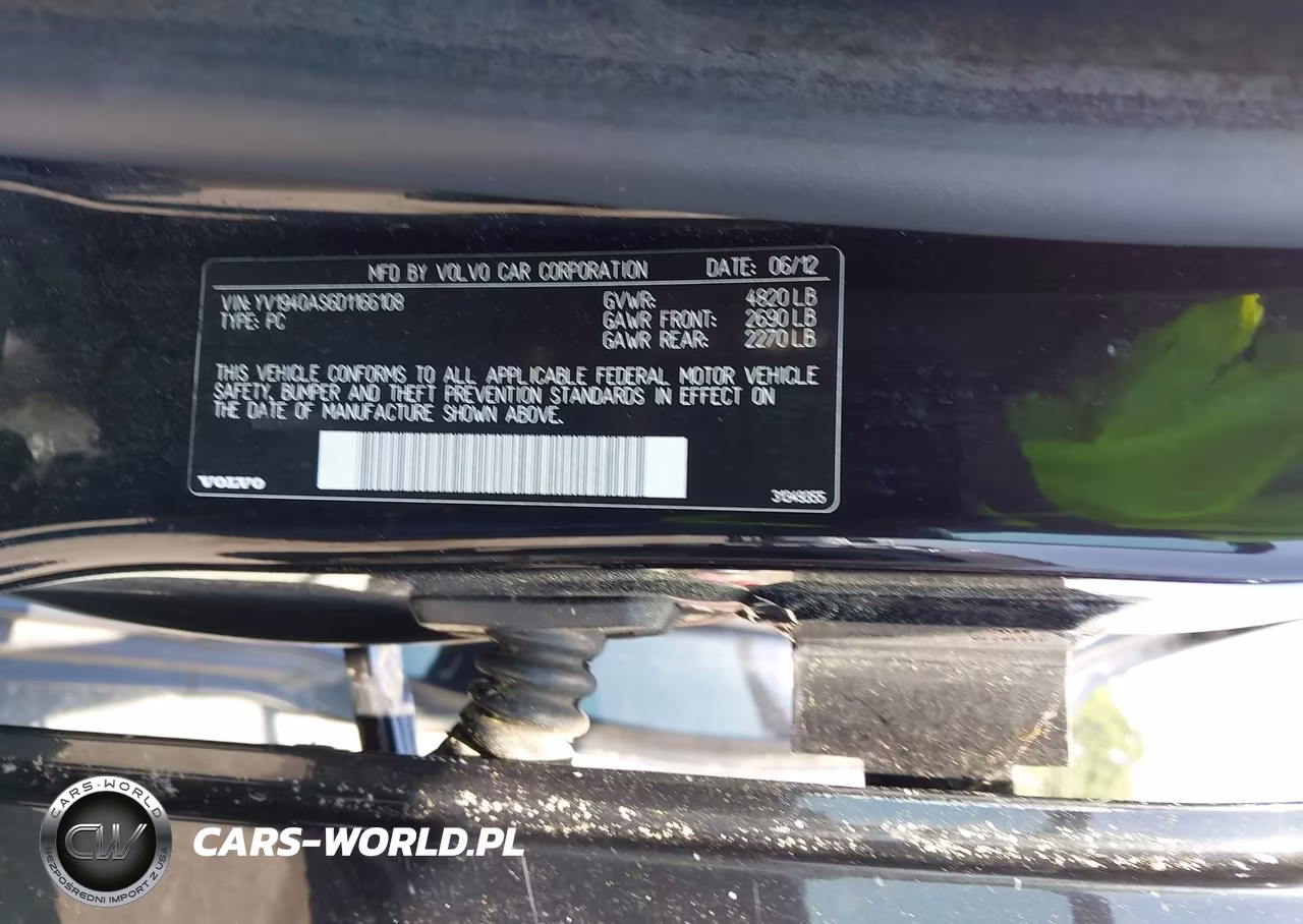 2013 Volvo S80 3.2L VIN:YV1940AS6D1166108 - 9