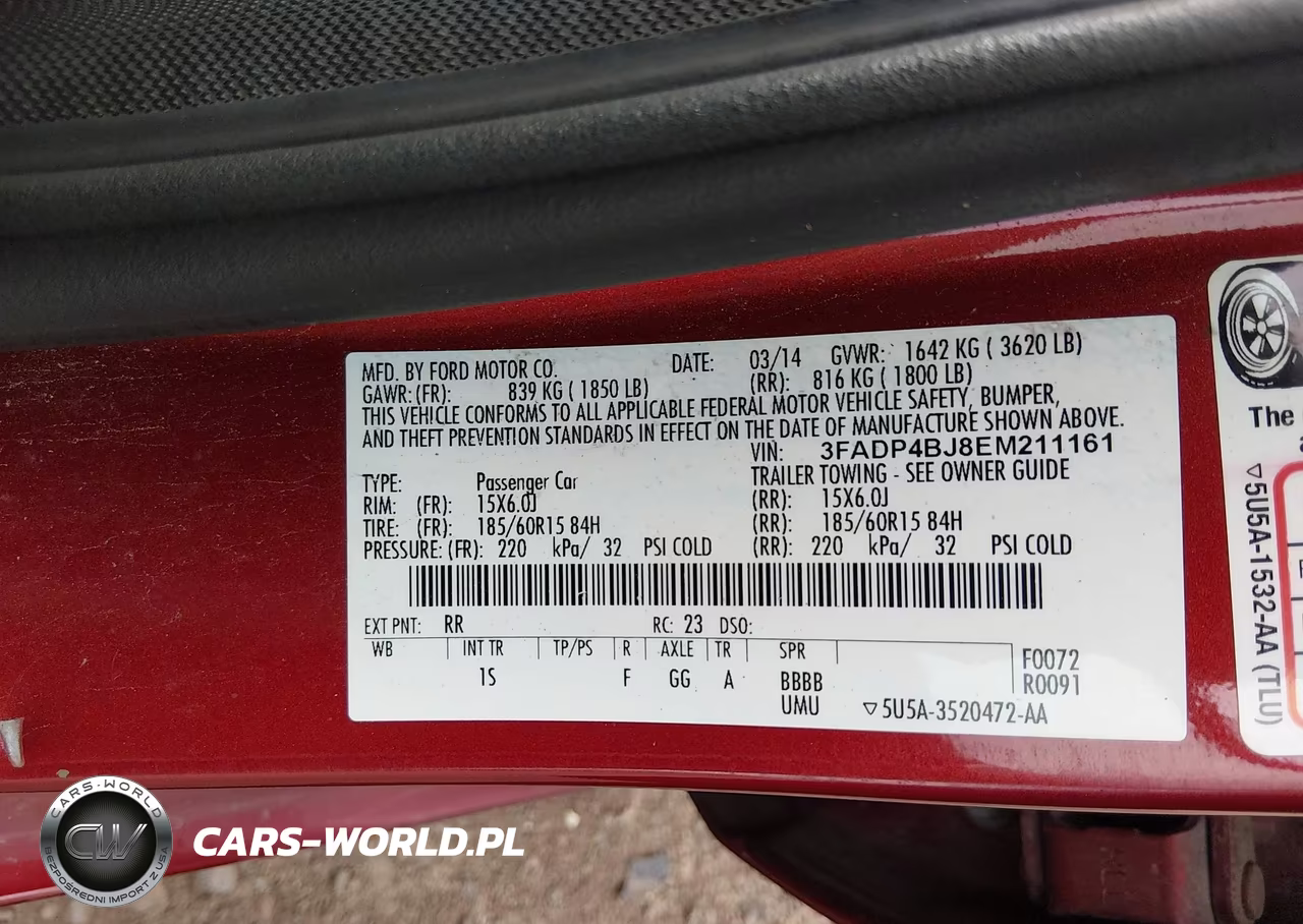 2014 Ford Fiesta Se VIN:3FADP4BJ8EM211161 - 9