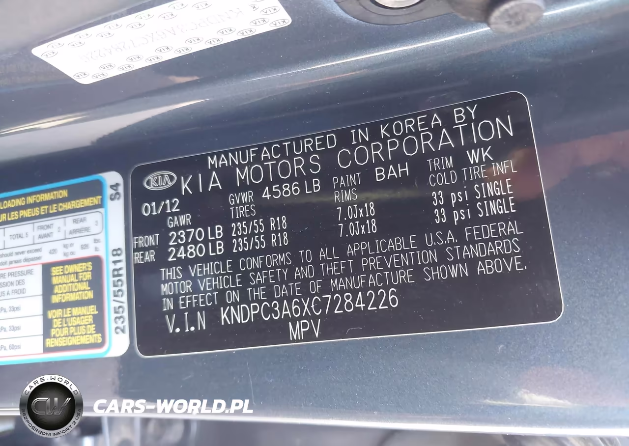 2012 Kia Sportage Sx VIN:KNDPC3A6XC7284226 - 9