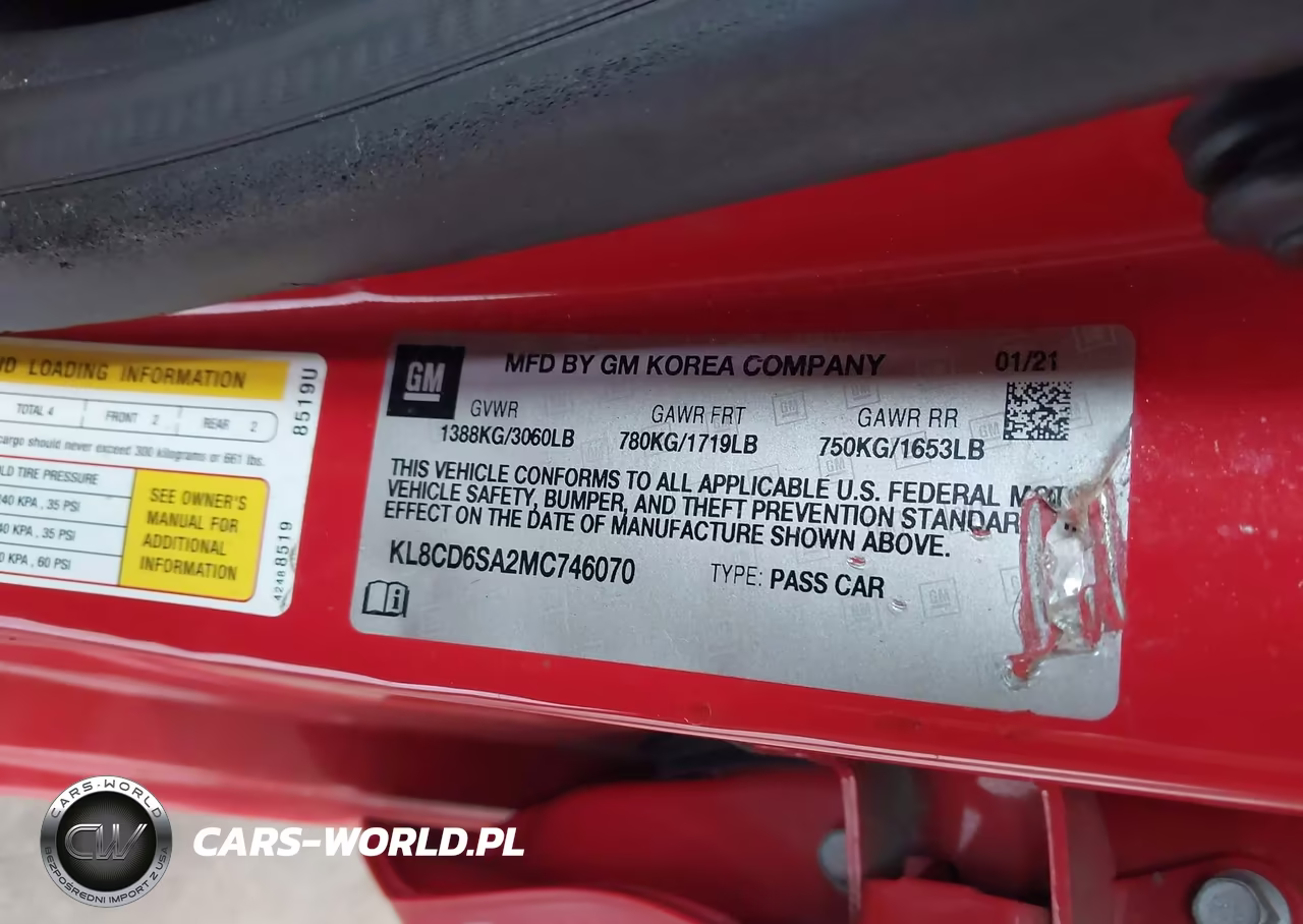 2021 Chevrolet Spark Fwd 1Lt Automatic VIN:KL8CD6SA2MC746070 - 9