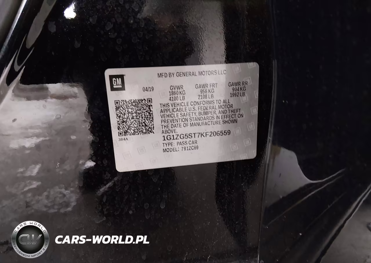 2019 Chevrolet Malibu Rs VIN:1G1ZG5ST7KF206559 - 9