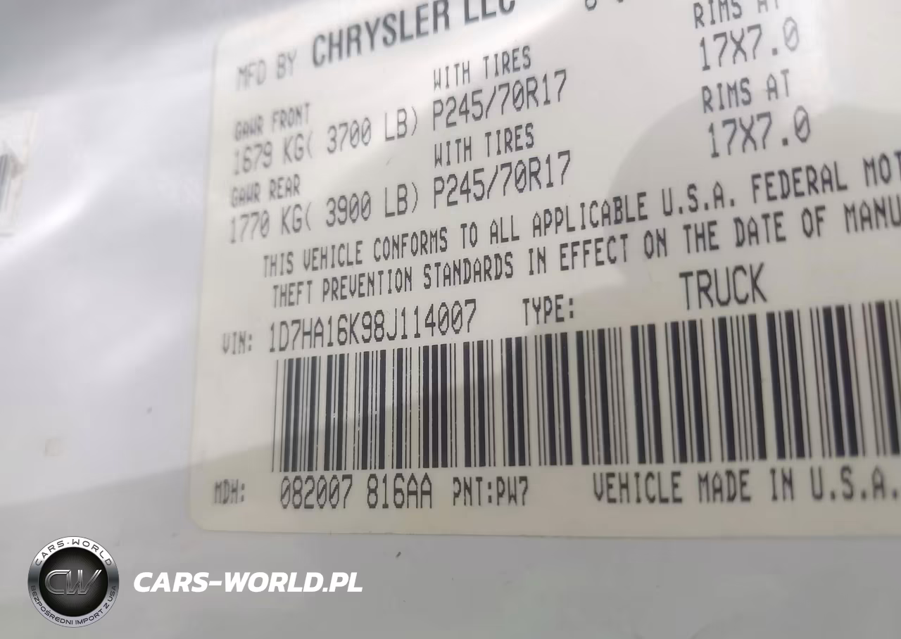 2008 Dodge Ram 1500 St-Sxt VIN:1D7HA16K98J114007 - 9