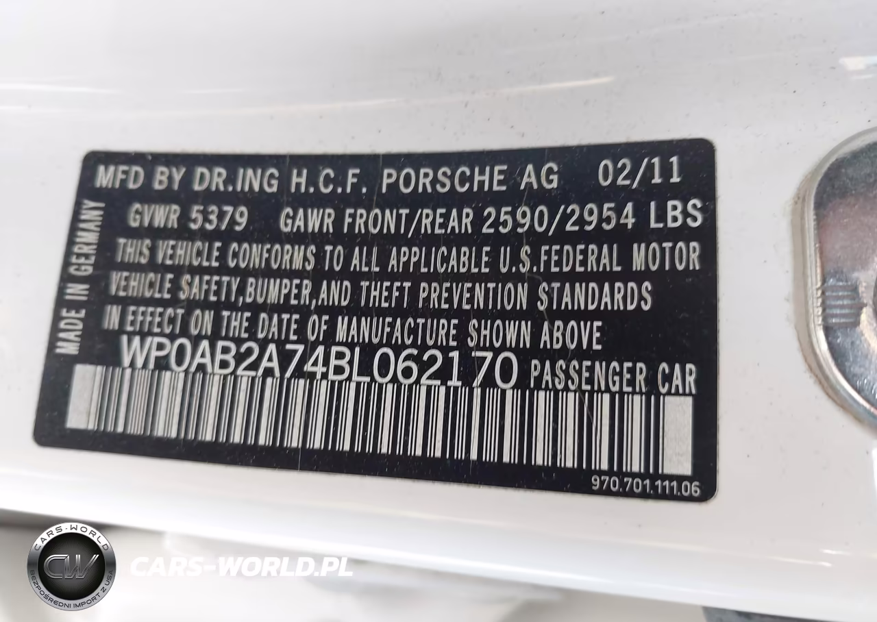 2011 Porsche Panamera 4S-S VIN:WP0AB2A74BL062170 - 9