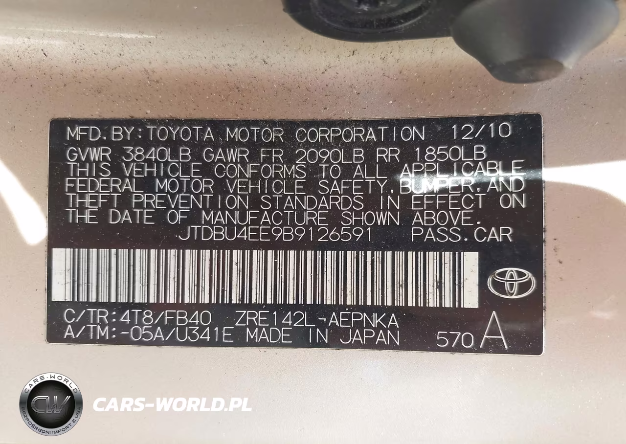 2011 Toyota Corolla Le VIN:JTDBU4EE9B9126591 - 9