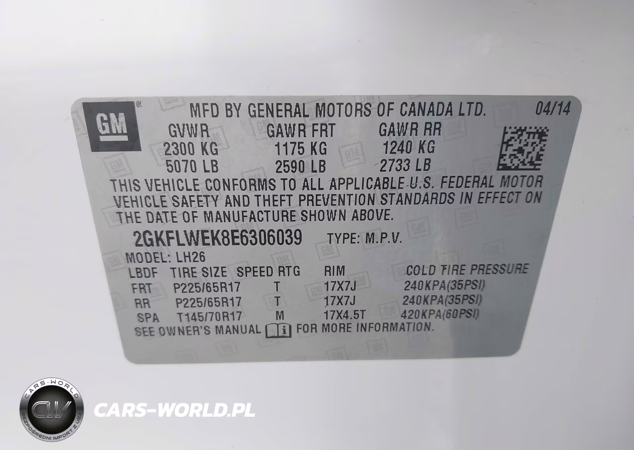 2014 GMC Terrain Sle-2 VIN:2GKFLWEK8E6306039 - 9