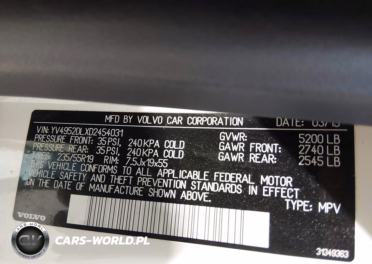 2013 Volvo Xc60 3.2 Platinum VIN:YV4952DLXD2454031 - 9