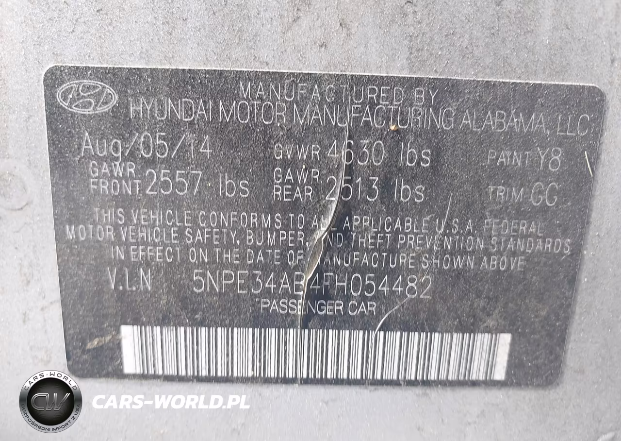 2015 Hyundai Sonata Sport 2.0T VIN:5NPE34AB4FH054482 - 9