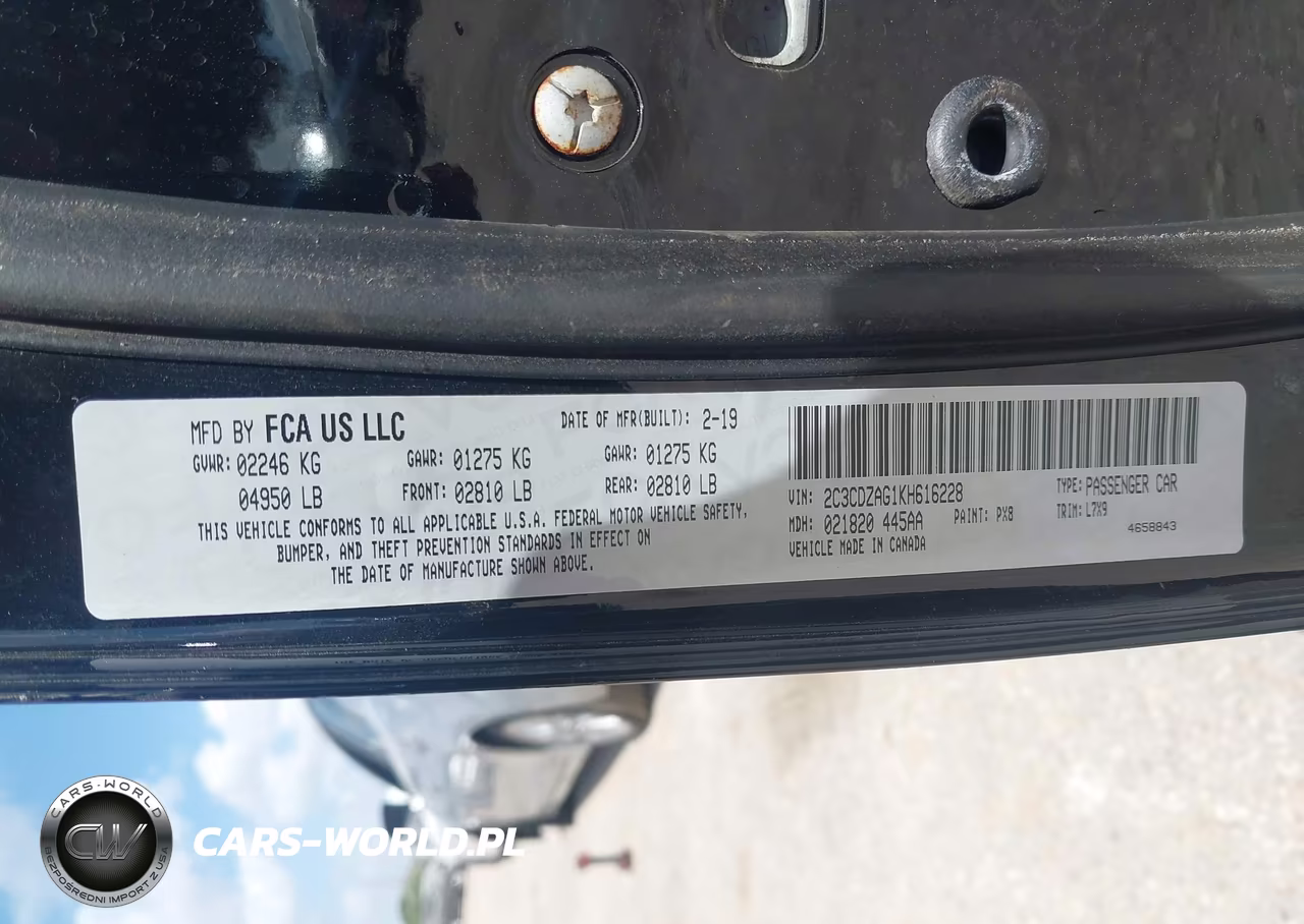 2019 Dodge Challenger Sxt VIN:2C3CDZAG1KH616228 - 9