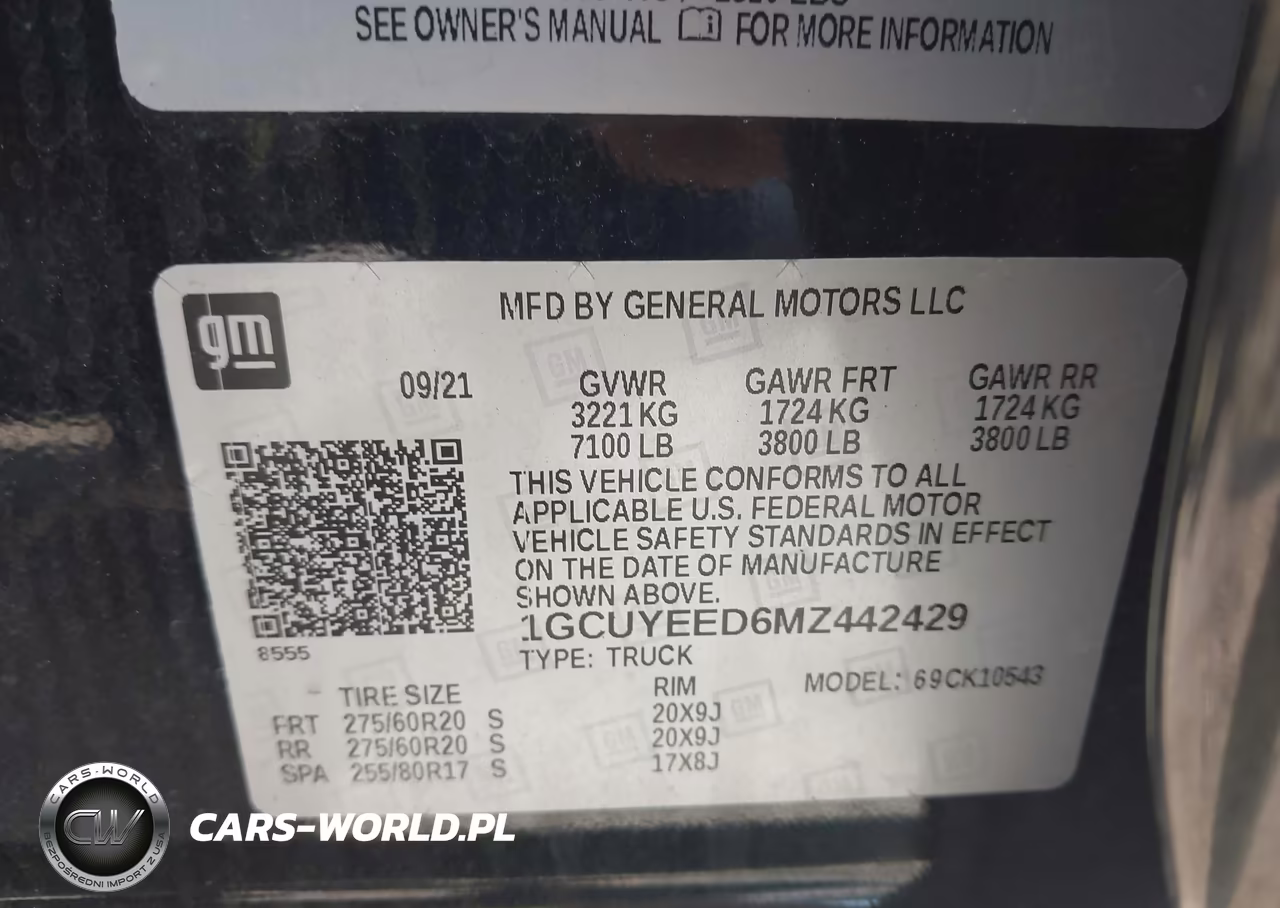 2021 Chevrolet Silverado 1500 4Wd Short Bed Rst VIN:1GCUYEED6MZ442429 - 9