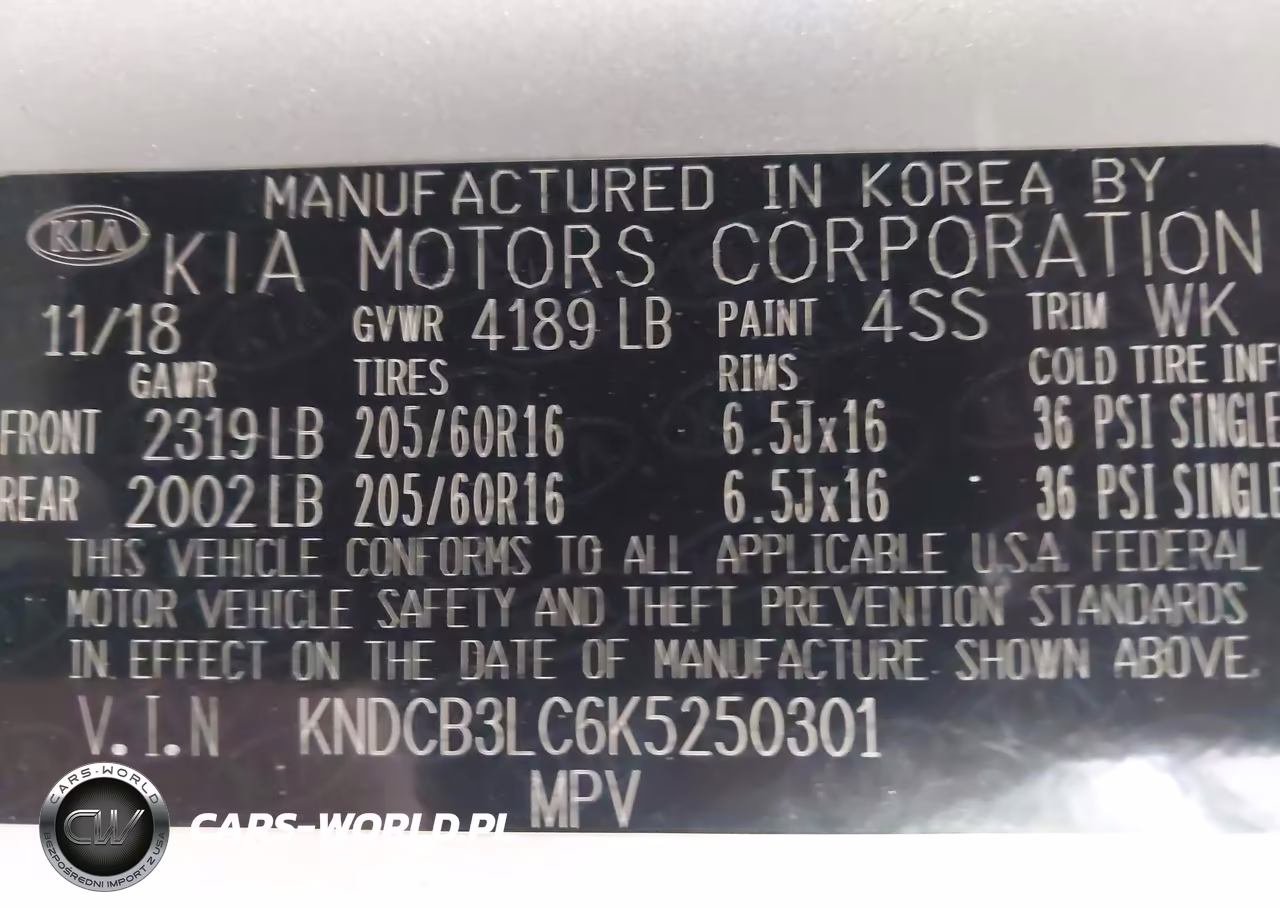 2019 Kia Niro Lx VIN:KNDCB3LC6K5250301 - 9