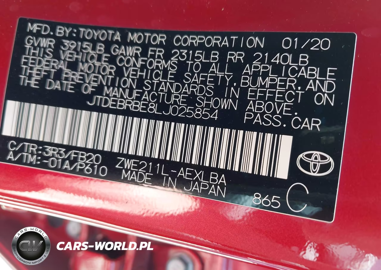 2020 Toyota Corolla Hybrid Le VIN:JTDEBRBE8LJ025854 - 9