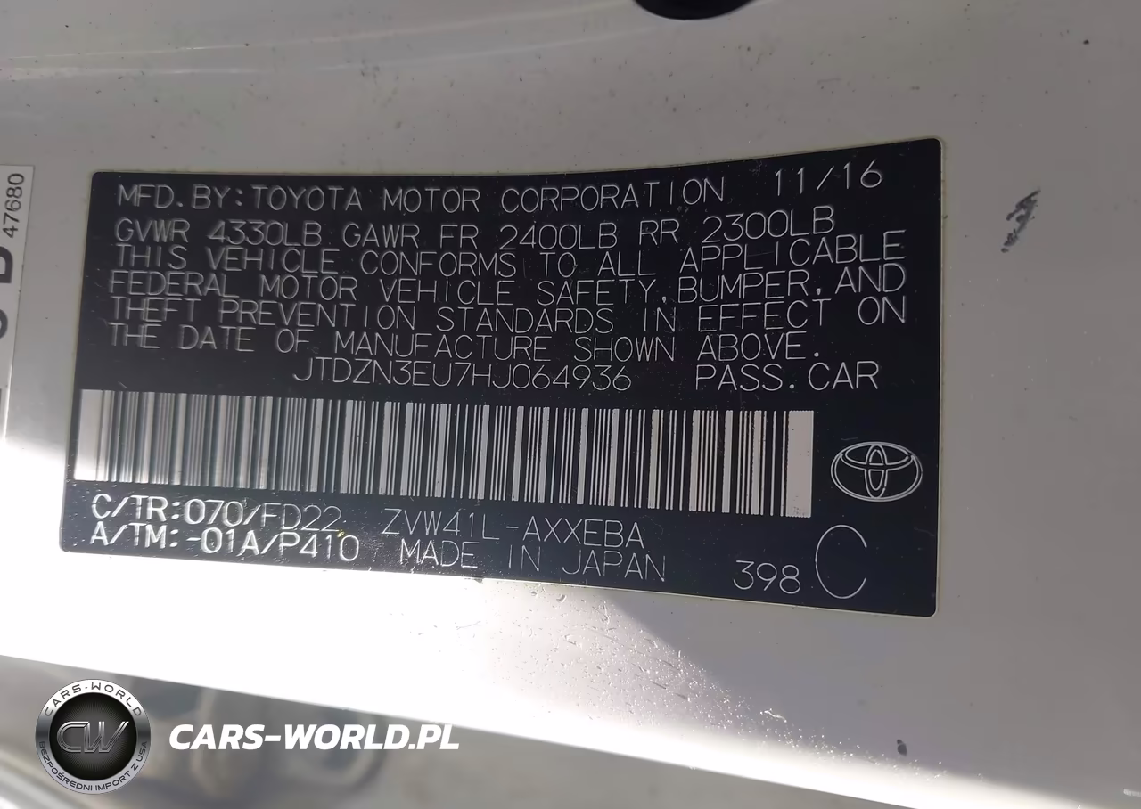 2017 Toyota Prius V Three VIN:JTDZN3EU7HJ064936 - 9