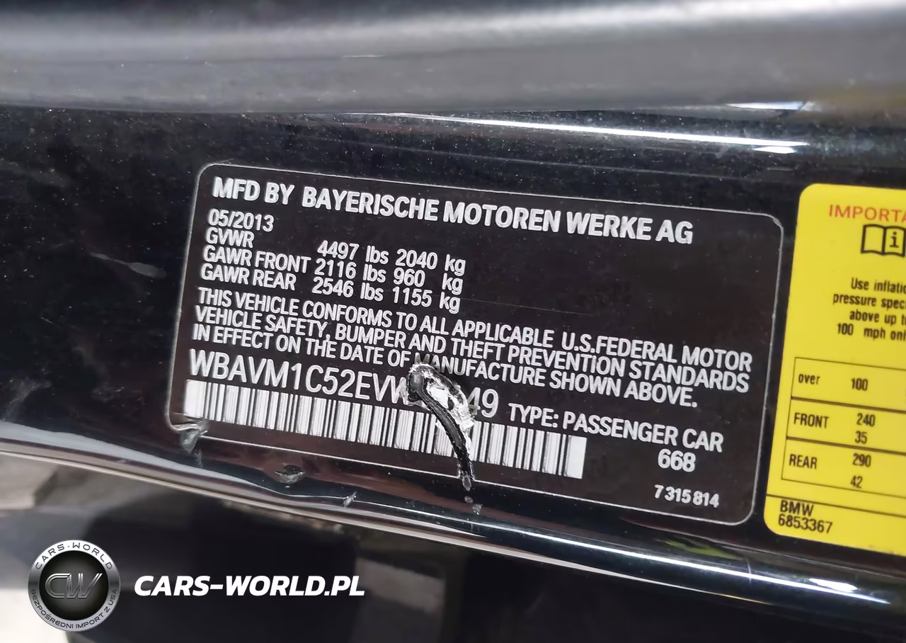 2014 BMW X1 Sdrive28I VIN:WBAVM1C52EVW49149 - 9