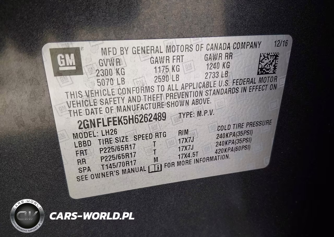 2017 Chevrolet Equinox Lt VIN:2GNFLFEK5H6262489 - 9
