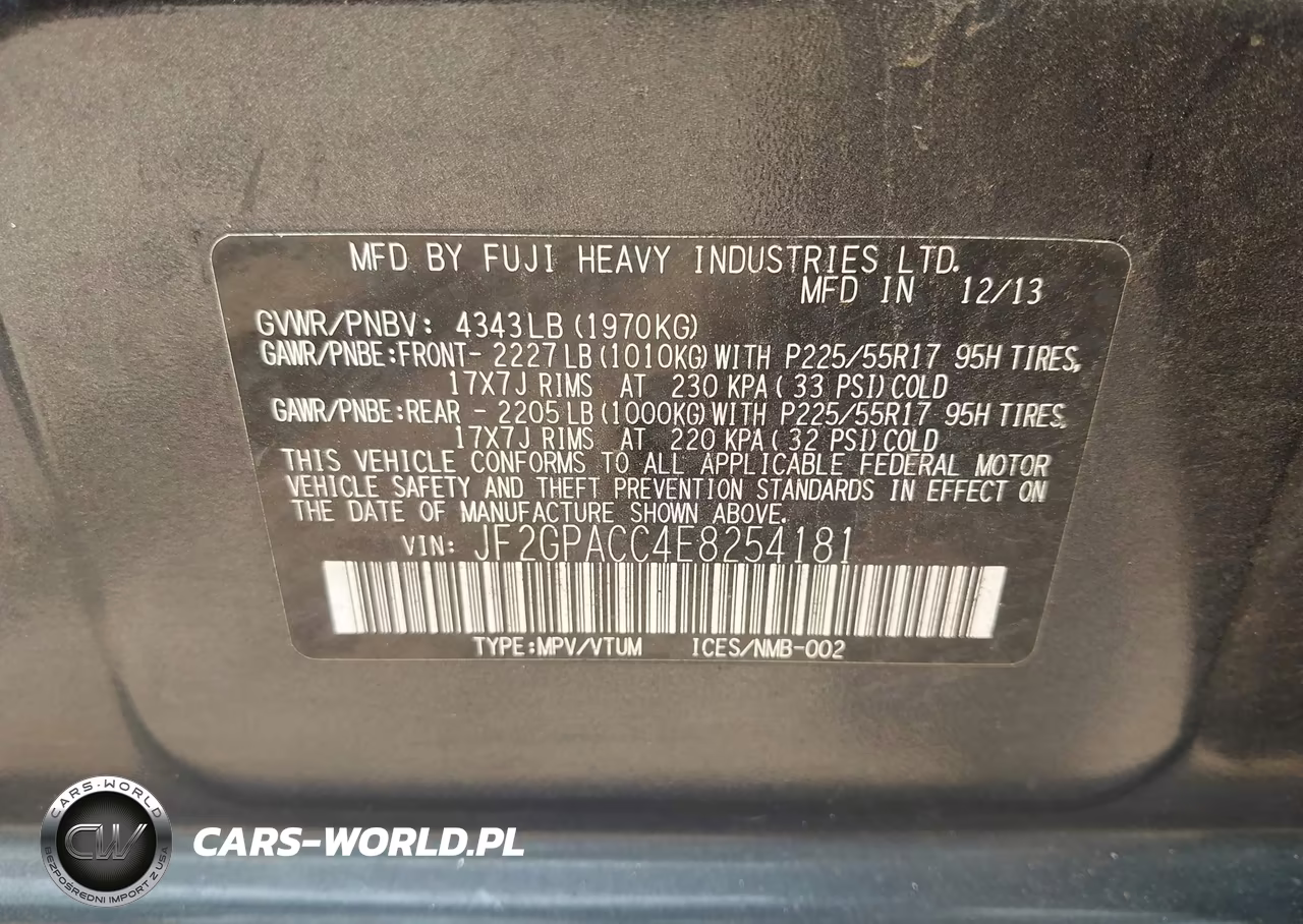 2014 Subaru Xv Crosstrek 2.0I Premium VIN:JF2GPACC4E8254181 - 9